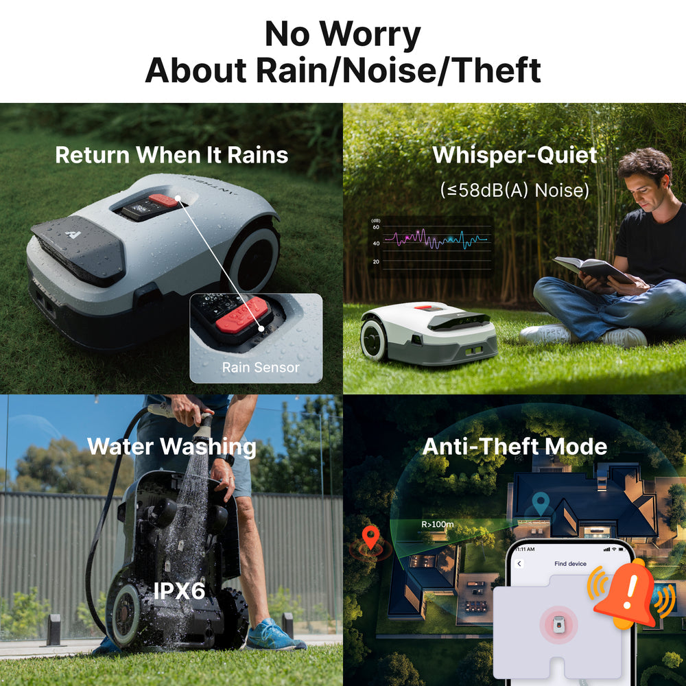 ANTHBOT Genie 600E Smart AI Robot Lawn Mower - No Wire