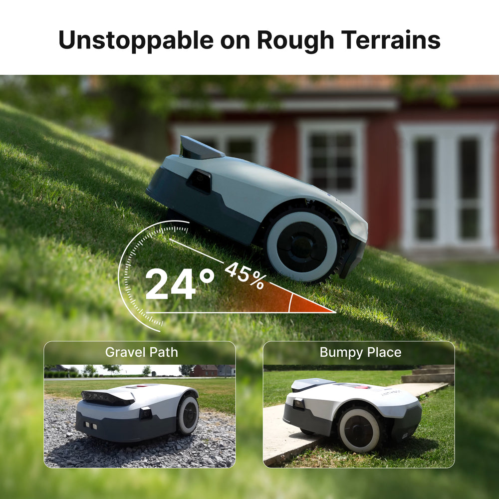 ANTHBOT Genie 600E Smart AI Robot Lawn Mower - No Wire