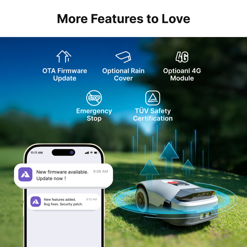 ANTHBOT Genie 600E Smart AI Robot Lawn Mower - No Wire